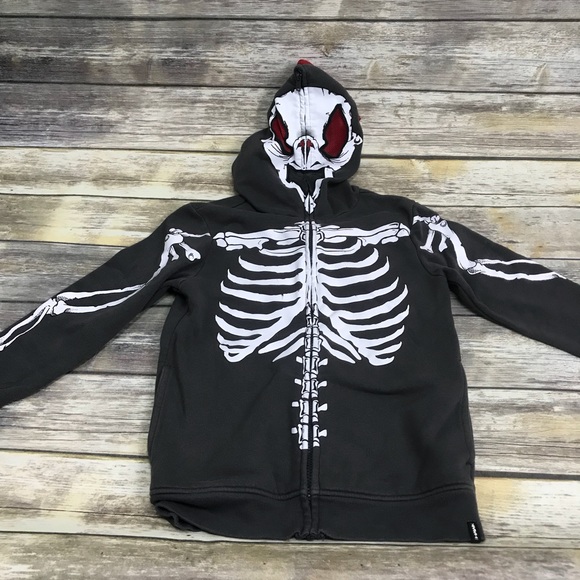 tony hawk shirts tops sale skeleton zip hoodie mask sz s poshmark